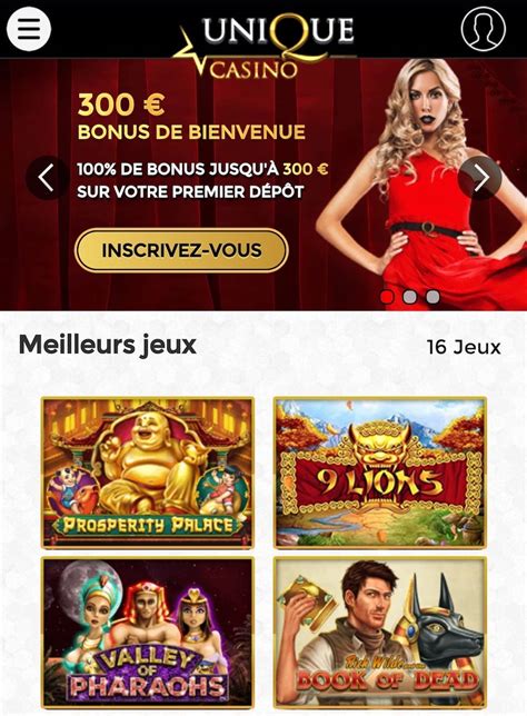 unique casino login|Unique Casino : 300 € Bonus de Bienvenue.